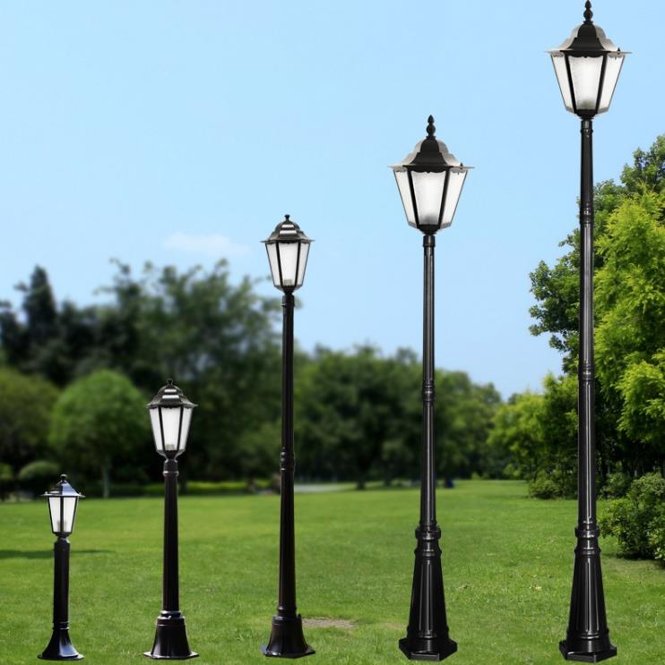 Materiali i aluminiumit Lampa e Vetme Post Street Garden Post Lamp Lantern